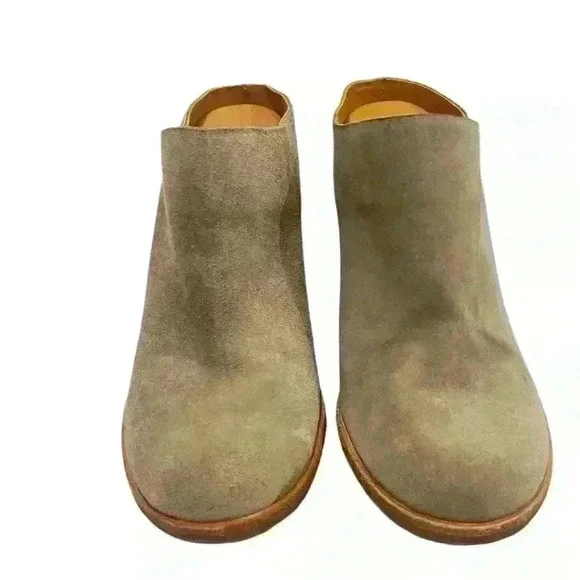 KORK-EASE Challis Women’s Mustang Gray Suede Chunky Heel Mules 10 M/ 42 - Picture 2 of 12